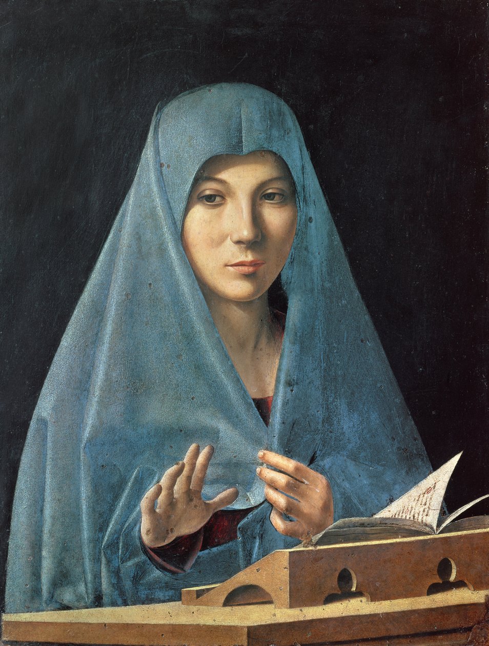 Bebådelsen, 1474-75 av Antonello da Messina