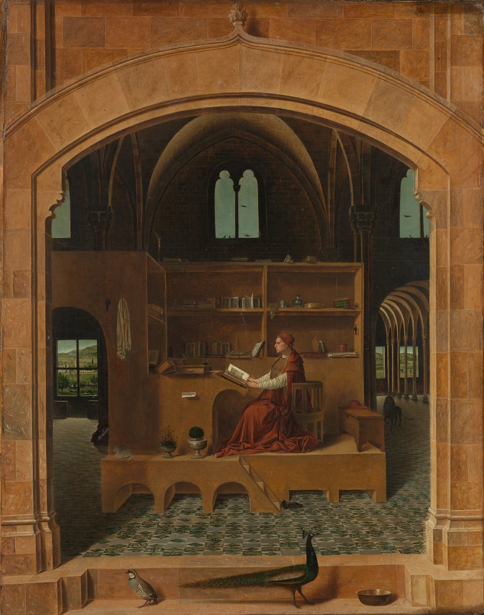 Sankt Hieronymus i sitt arbetsrum av Antonello da Messina