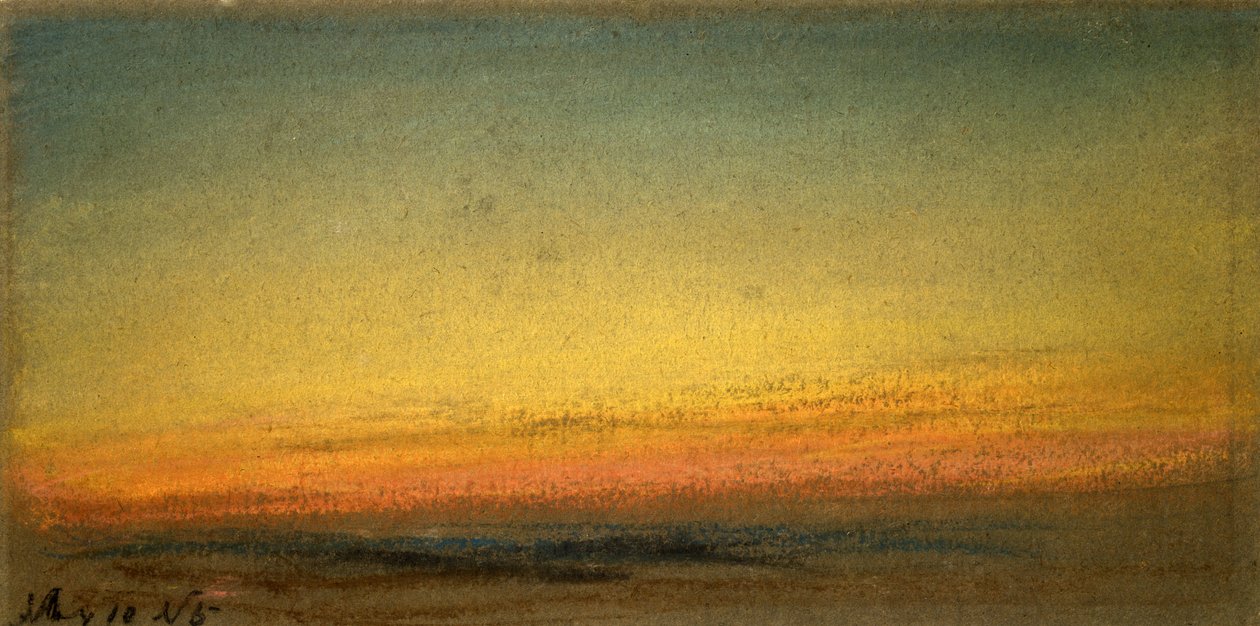 Solnedgång av Frederick (attr. to) Barnard
