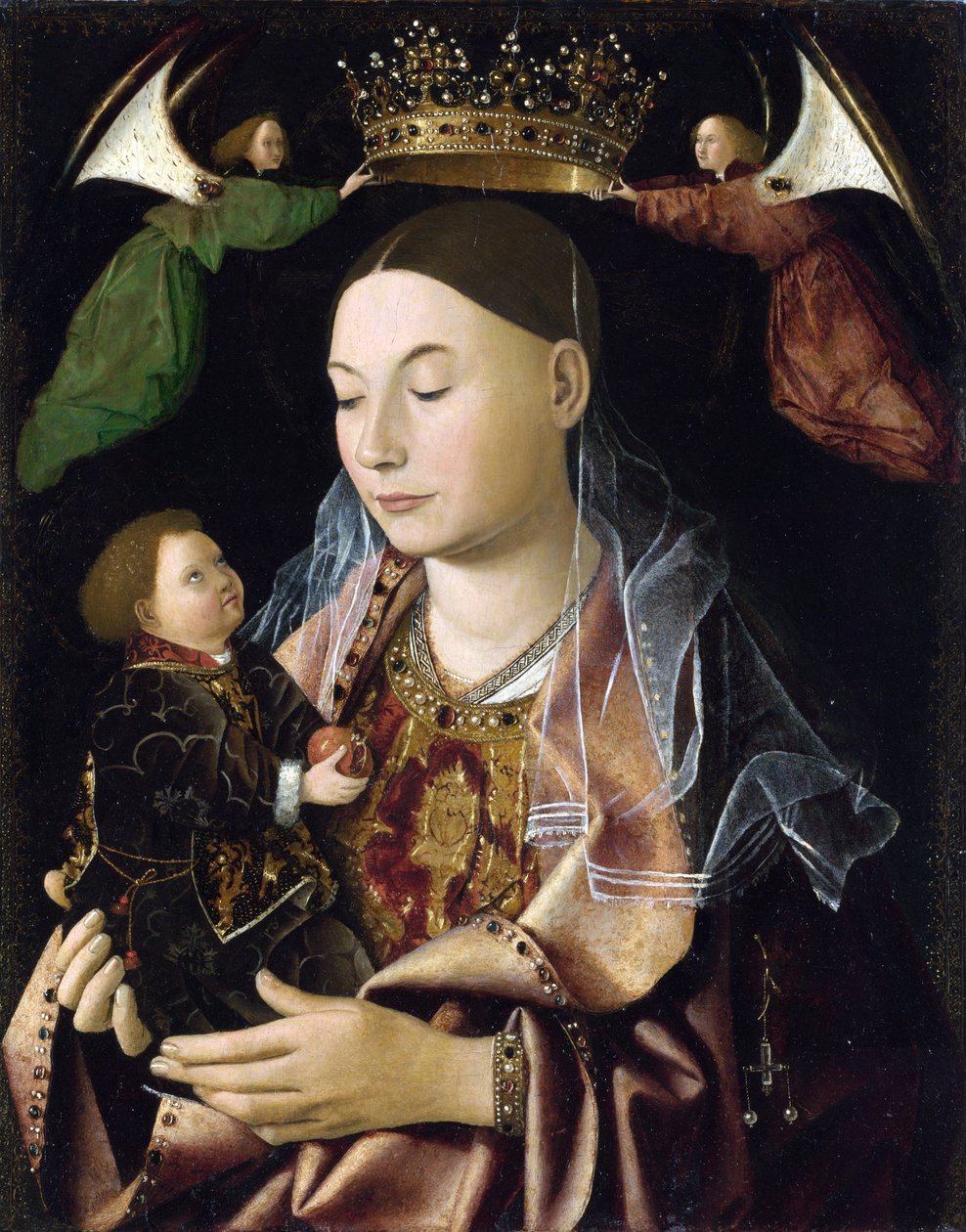 Jungfrun och barnet av Antonello da Messina