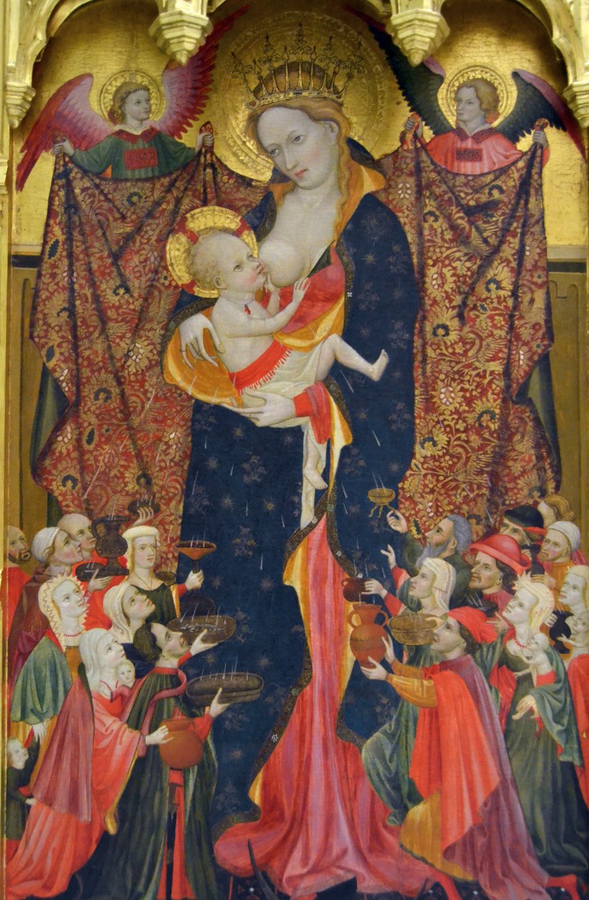 Altarpiece of the Virgin of the Milk (mittbord) av Antoni Peris