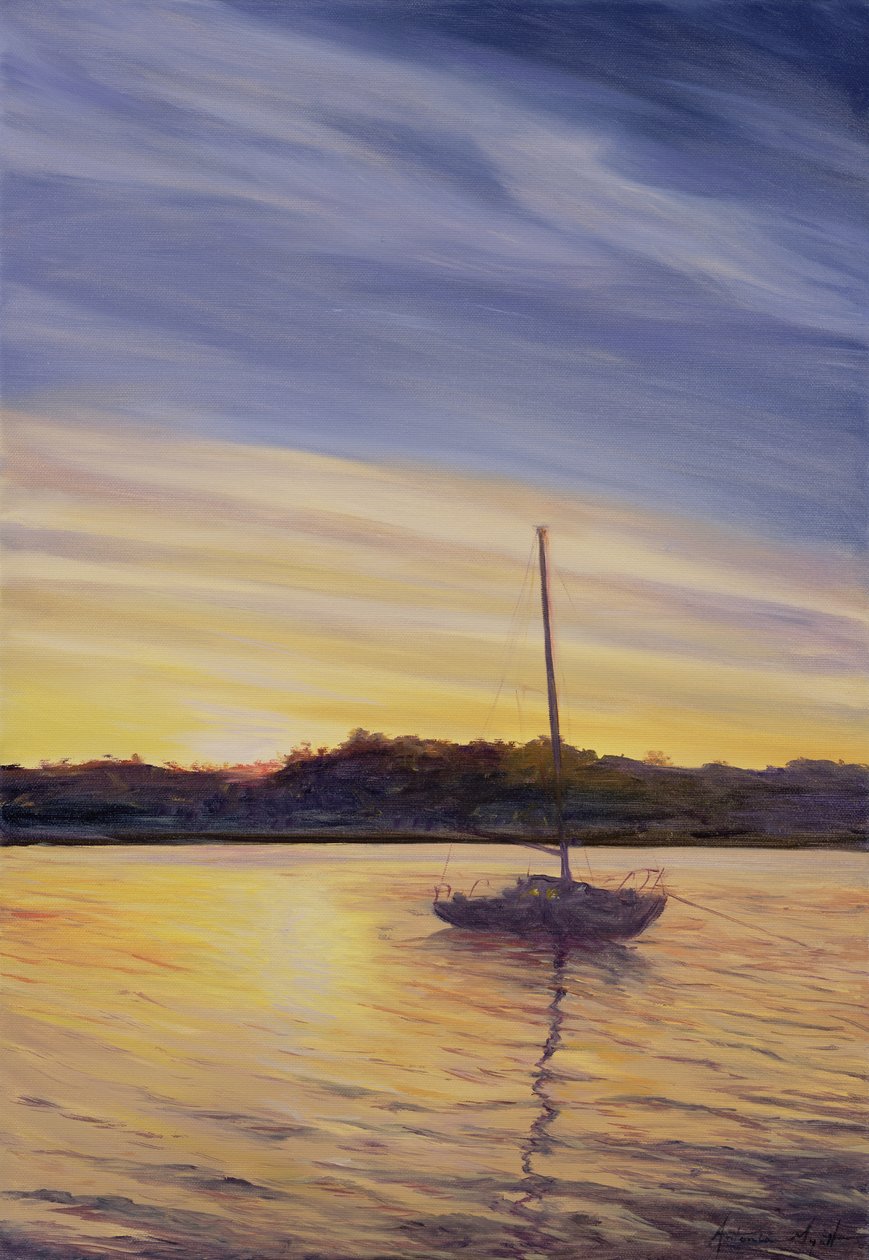 Båt i vila, 2002 av Antonia Myatt