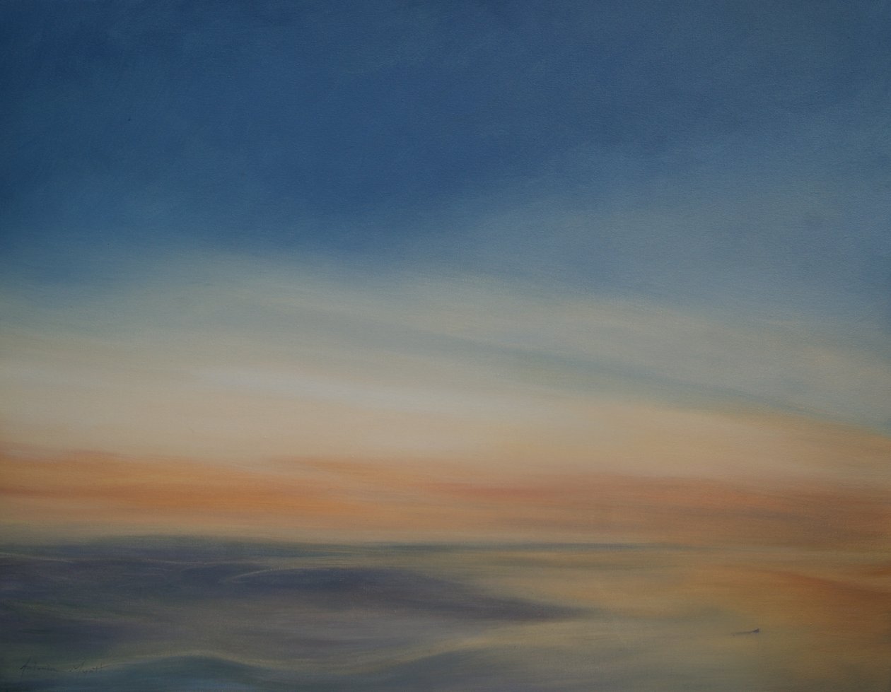 Lone Boat, Spanien, 2014 av Antonia Myatt
