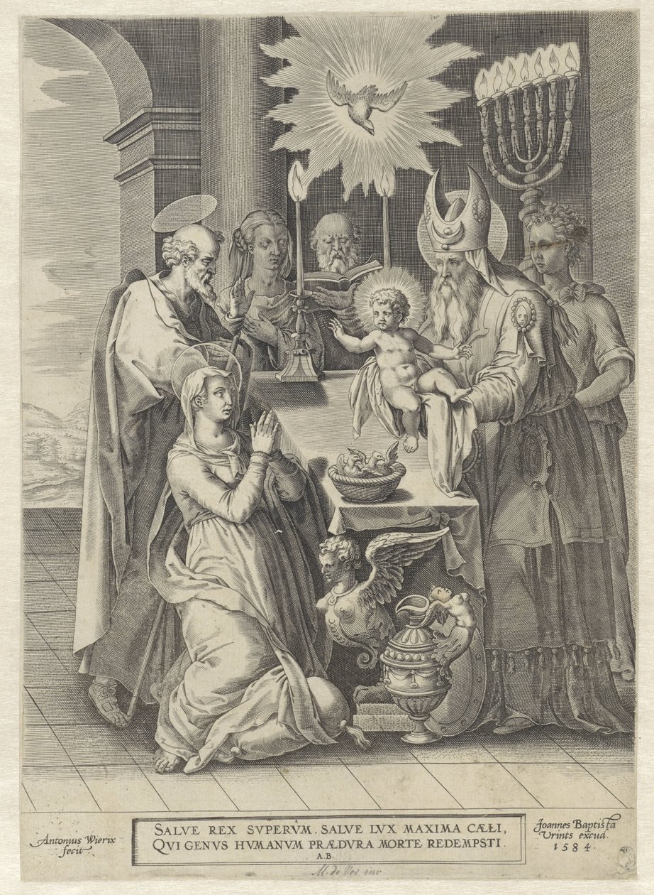 Presentation i templet av Antonie Wierix (II)