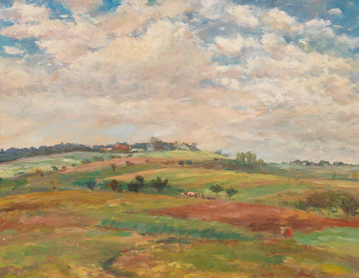 Follower Pasture Landscape in the Summer Light av Antonin Slavicek