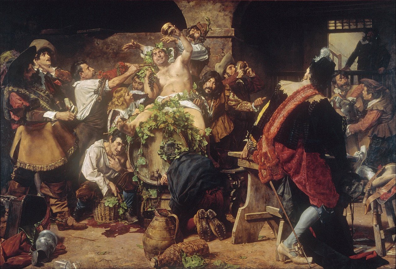 The Drunkards (Bacchanal) av Antonio Maria Fabres y Costa
