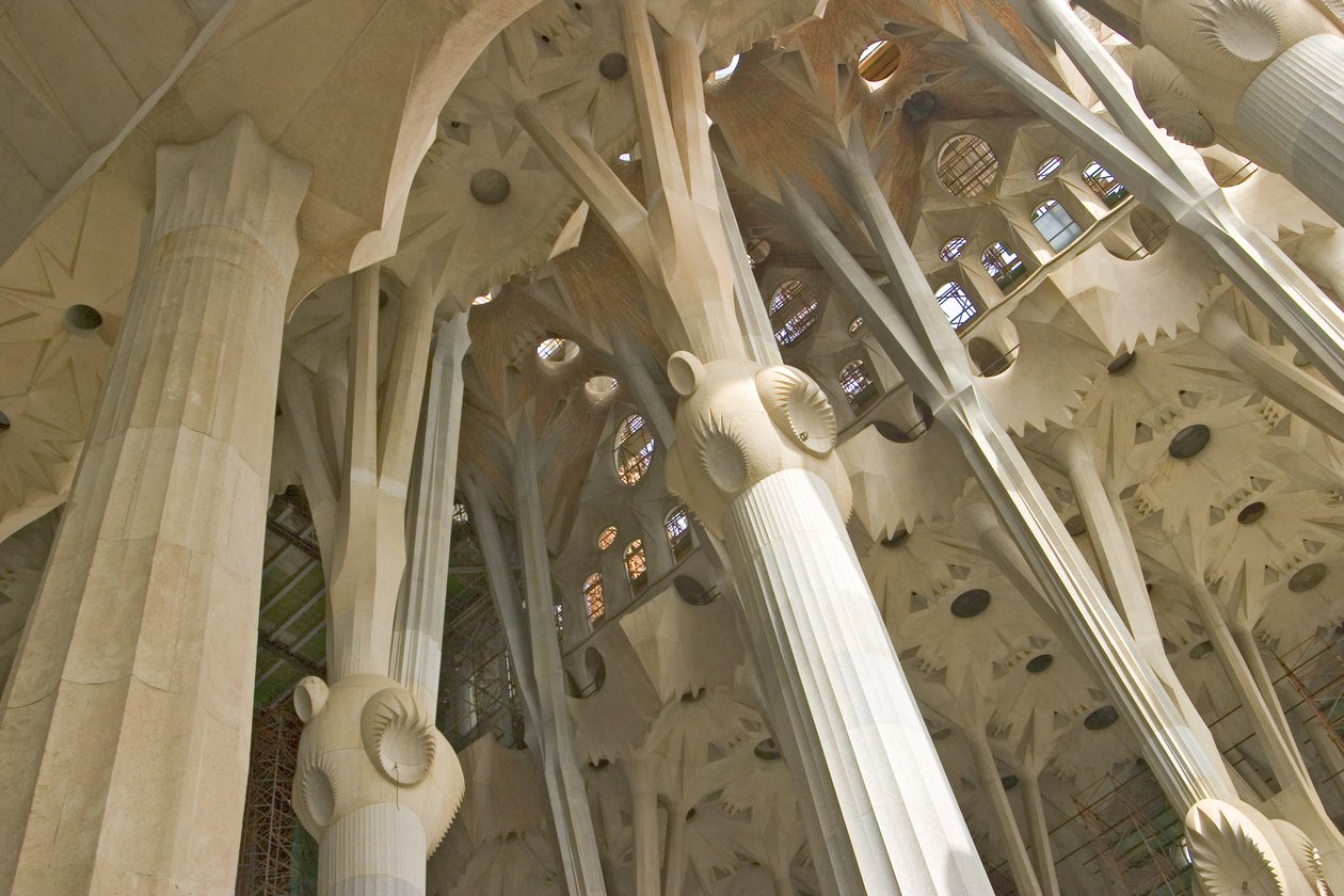 Innertak i taket av Antonio Gaudi