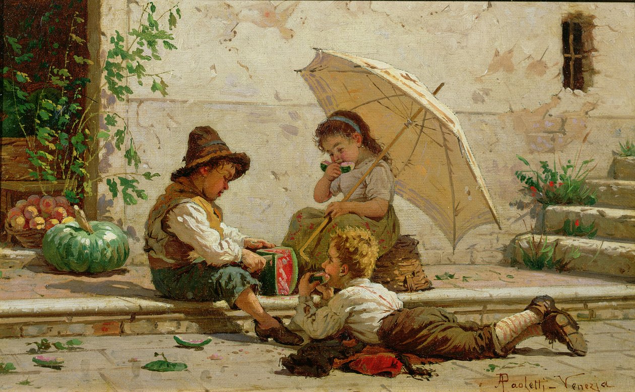 Venetianska barn av Antonio Ermolao Paoletti