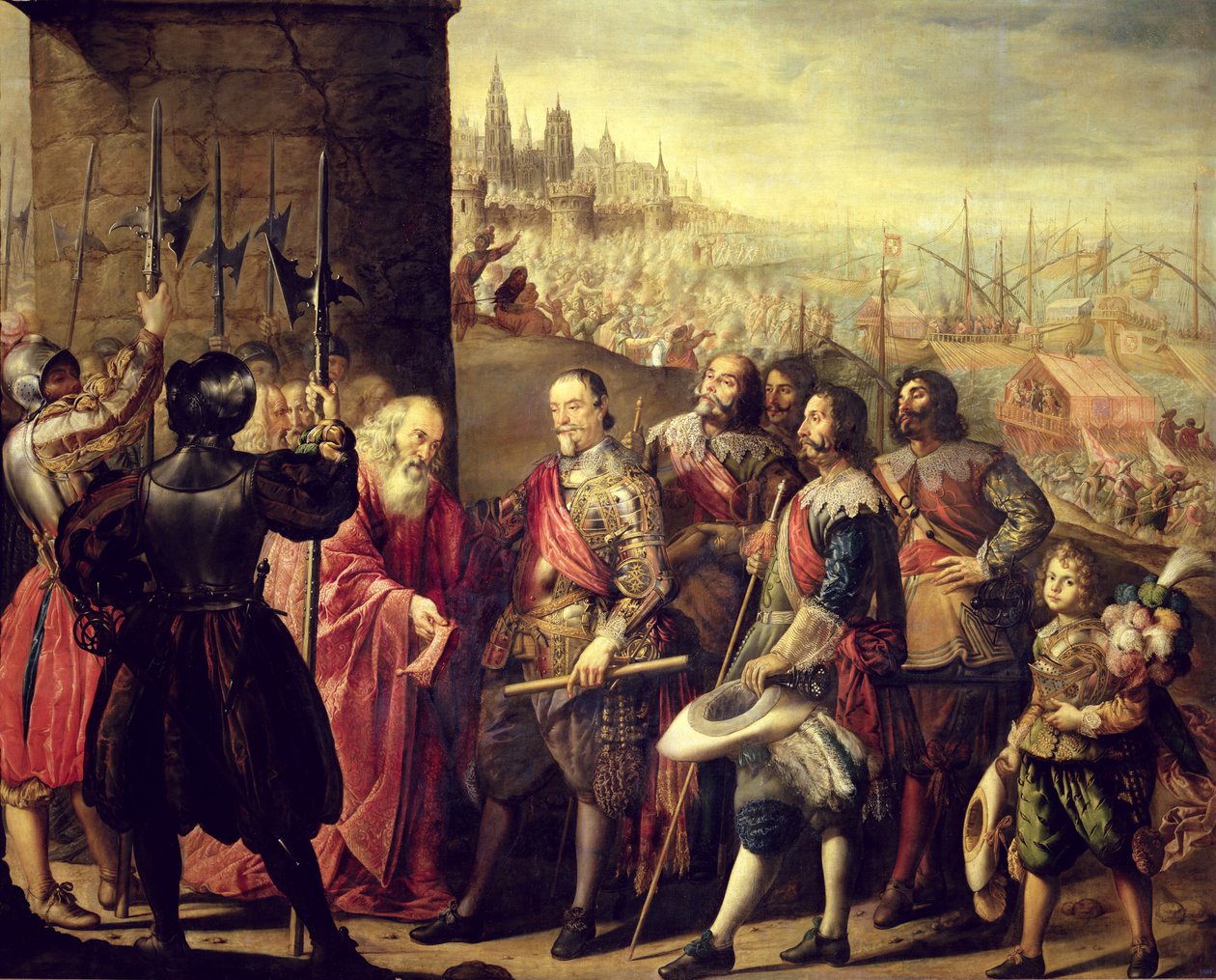 Reliefen av Genua, 1528, c.1634-35 av Antonio Pereda y Salgado