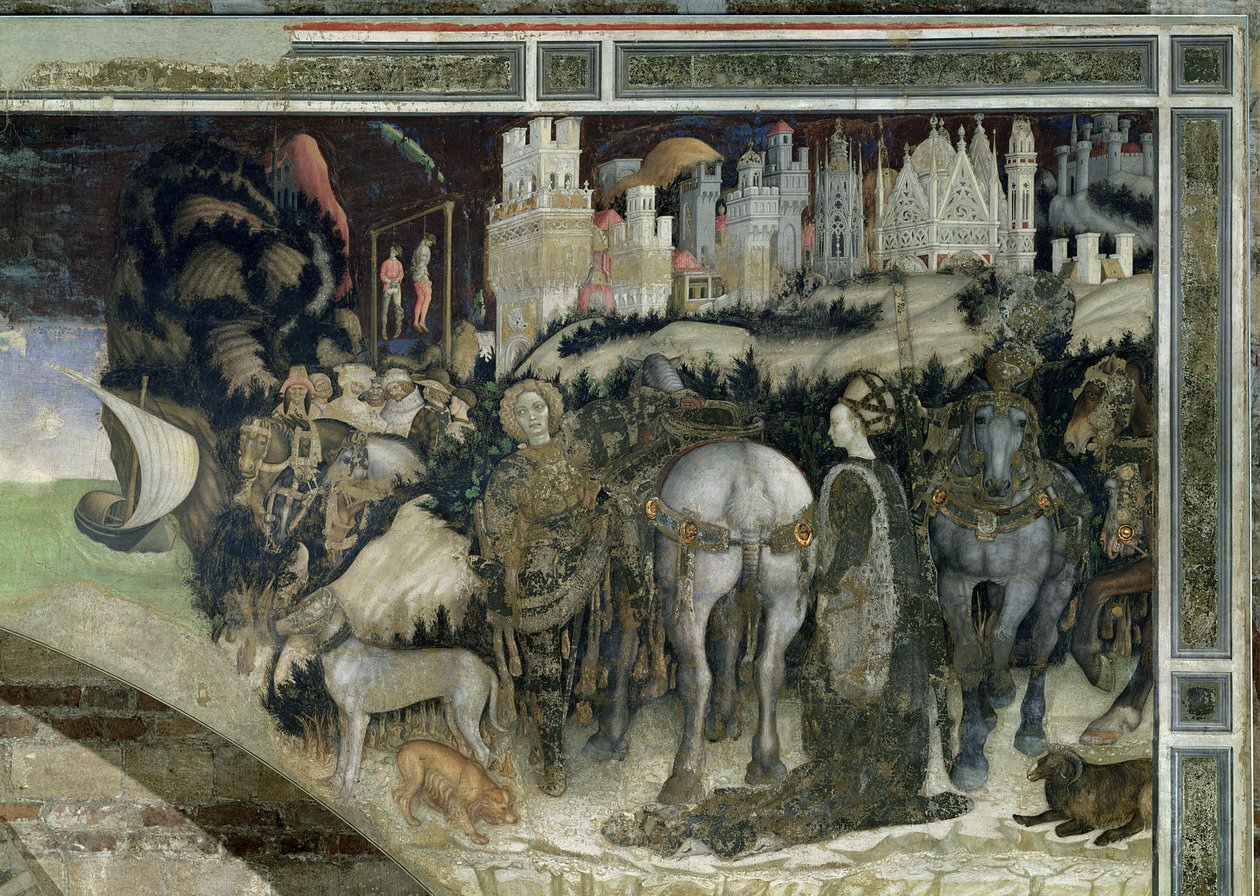 St. George Rescuing Princess of Trebizond, c.1433-38 swed av Antonio Pisanello