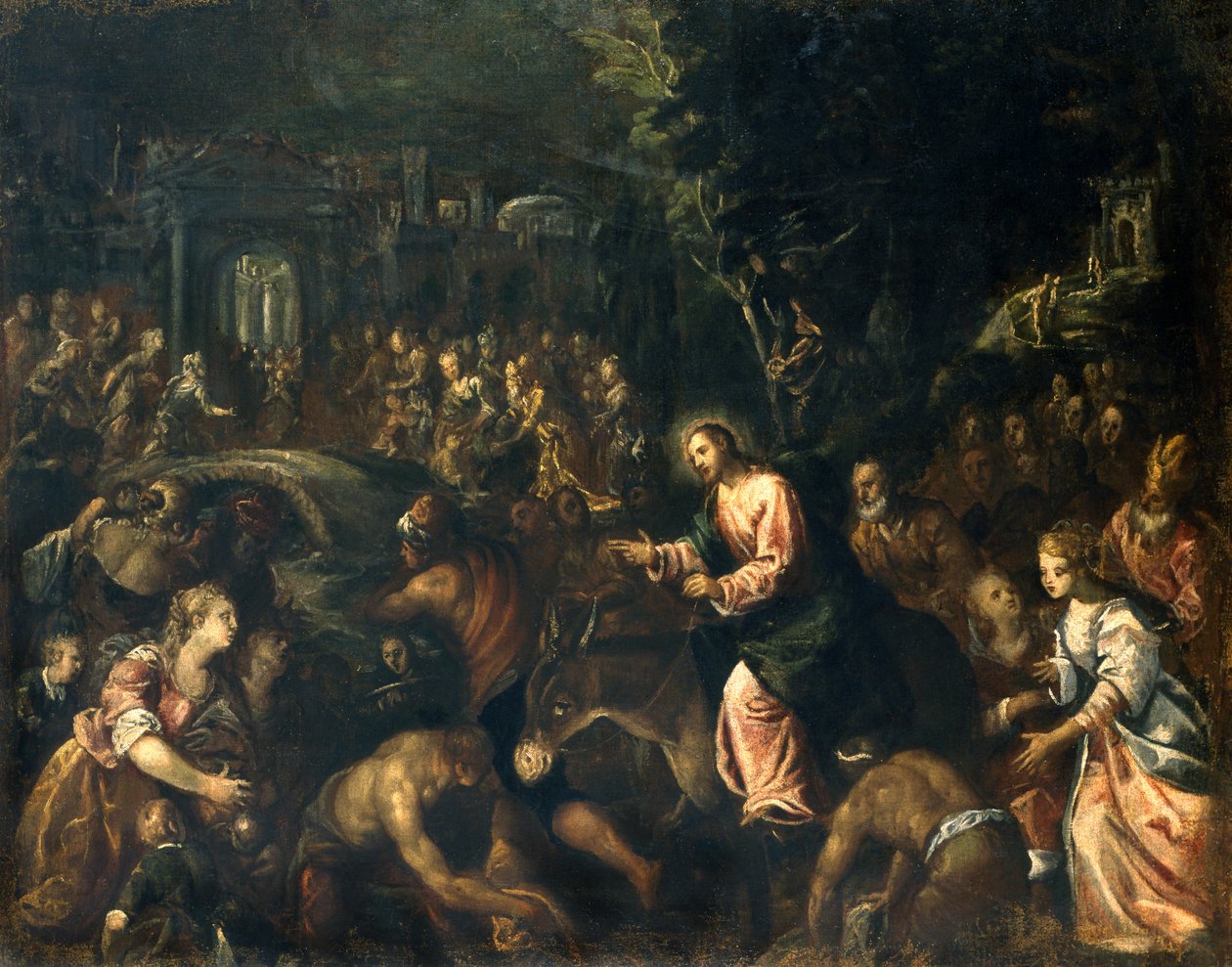 Jesu inträde i Jerusalem av Antonio Vicentino