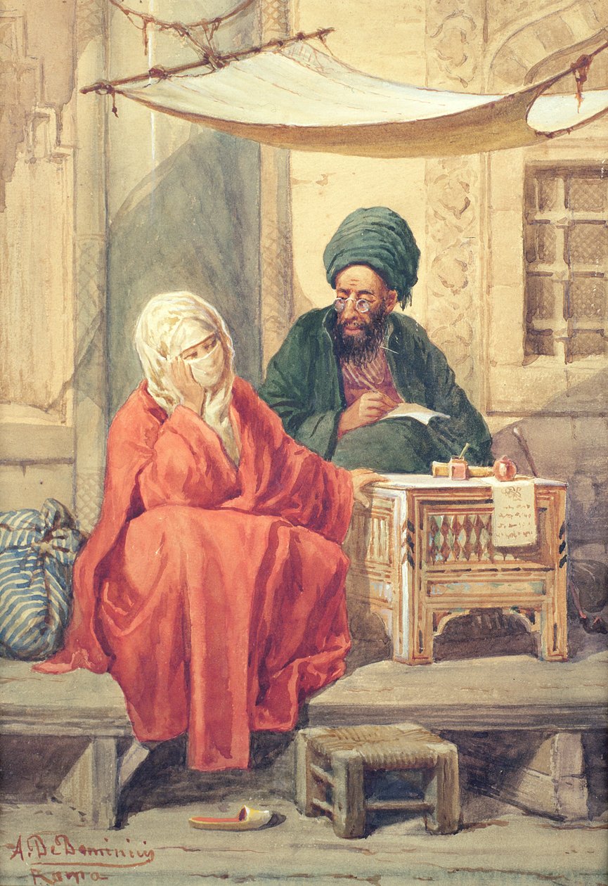 Den ottomanska skrivaren (wc på papper) av Antonio di Dominici
