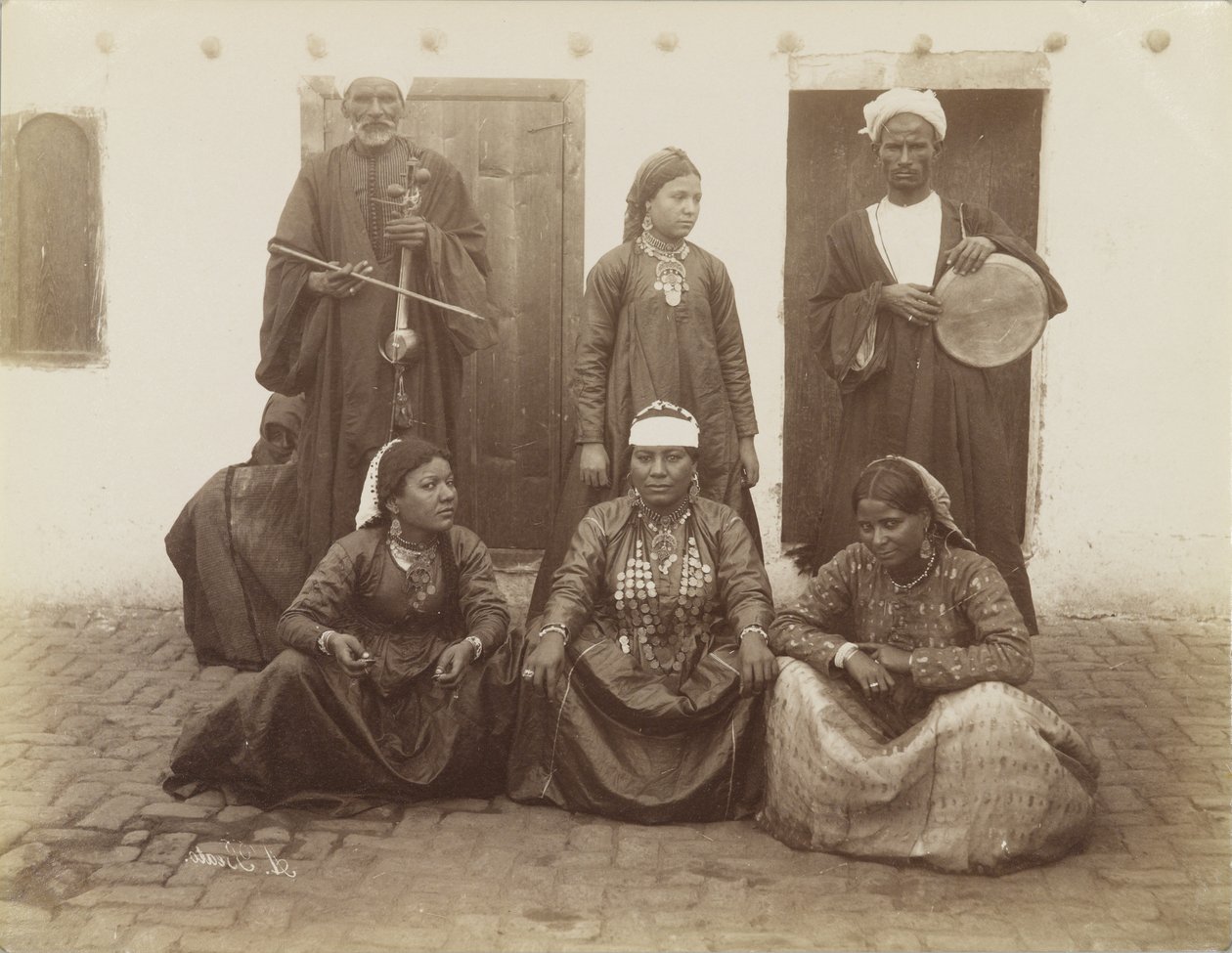 Arabiska dansare, Egypten av Antonio Beato