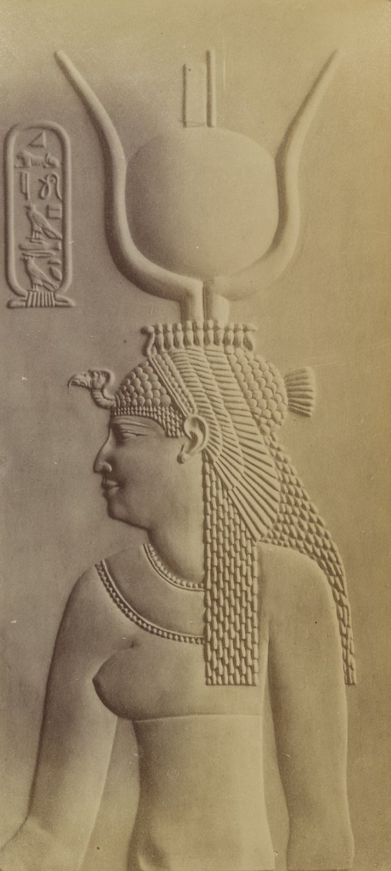 Cleopatra, tempel i Dendera av Antonio Beato