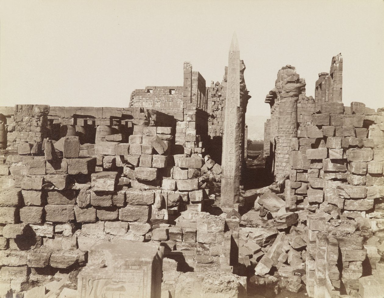 Karnak-templet, Egypten av Antonio Beato