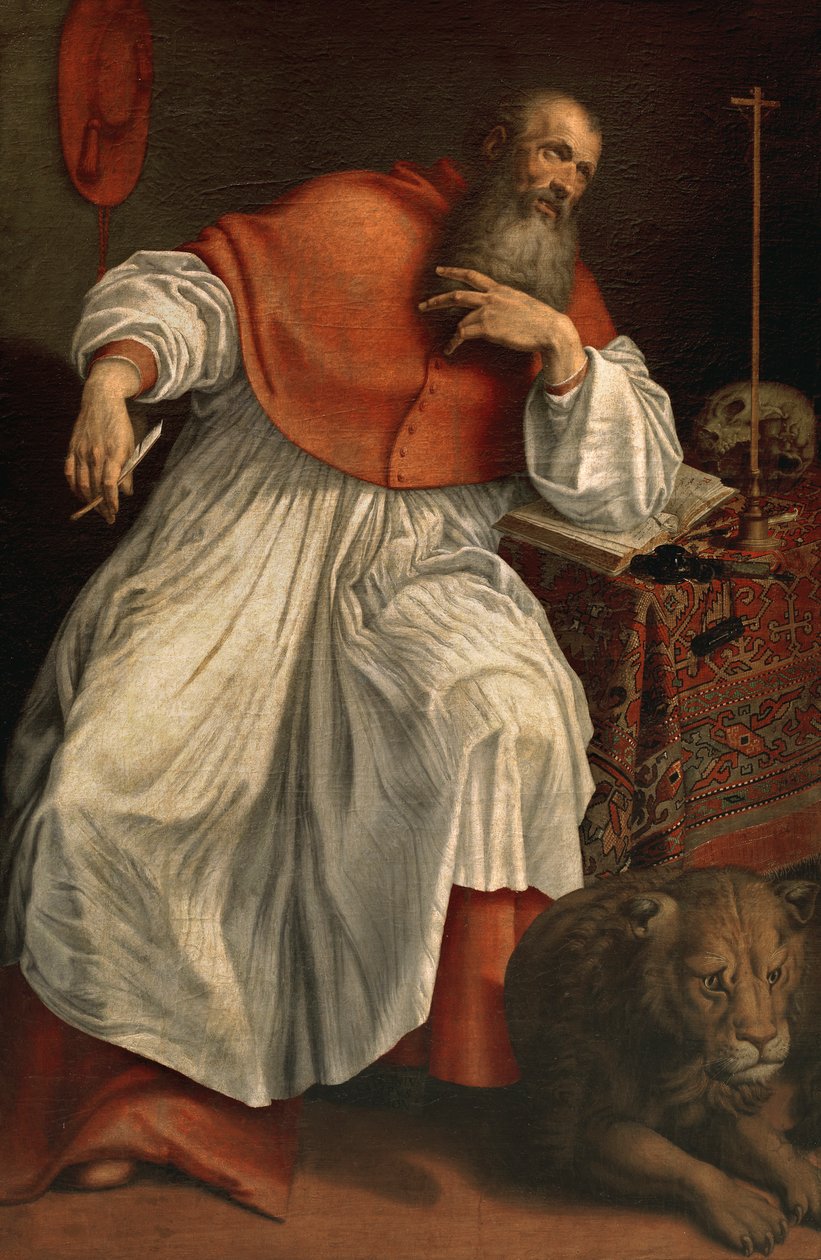 Sankt Jerome av Antonio Campi