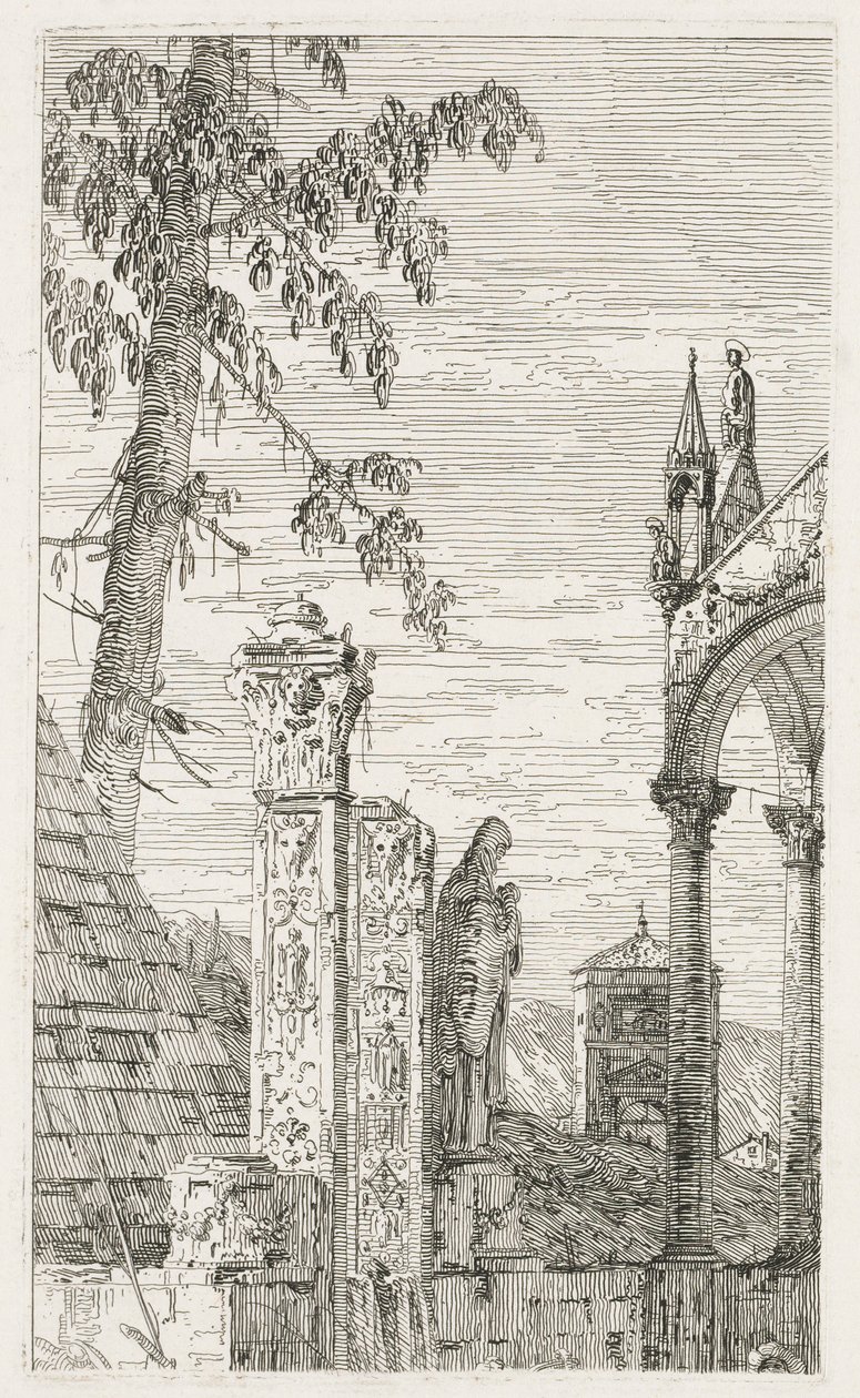 Visningar: Fragment av skulptur av Antonio Canaletto
