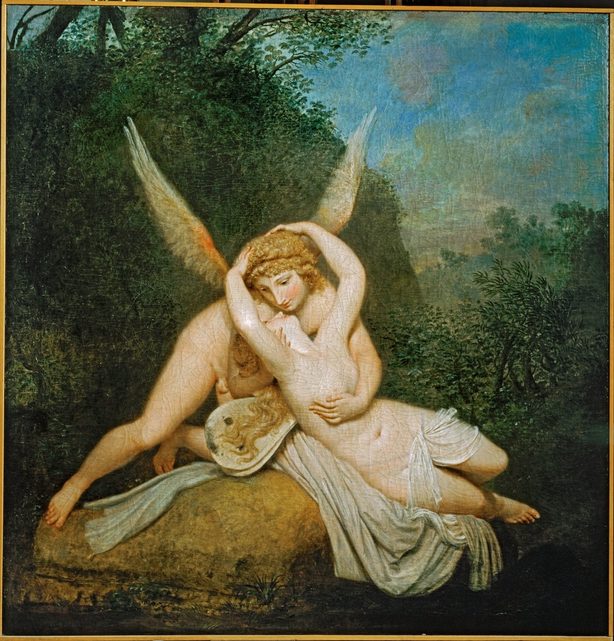 Amor och Psyke ... (målning på duk) av Antonio Canova