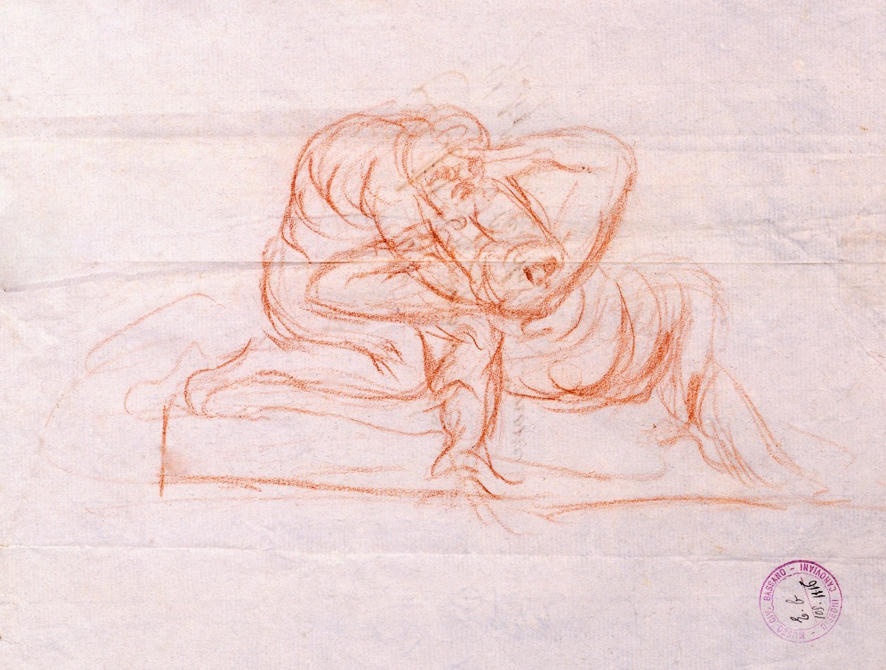 Amor och psyke (teckning) av Antonio Canova