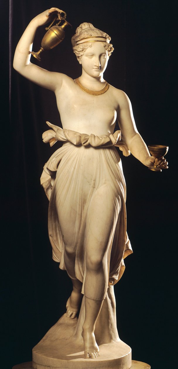 Hebe av Antonio Canova (1757-1822), marmorstaty av Antonio Canova