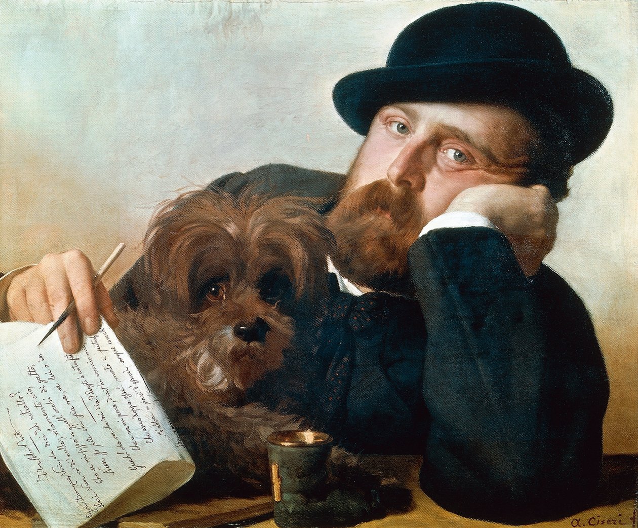 Porträtt av Neri Tanfucio (Monterotondo av Antonio Ciseri