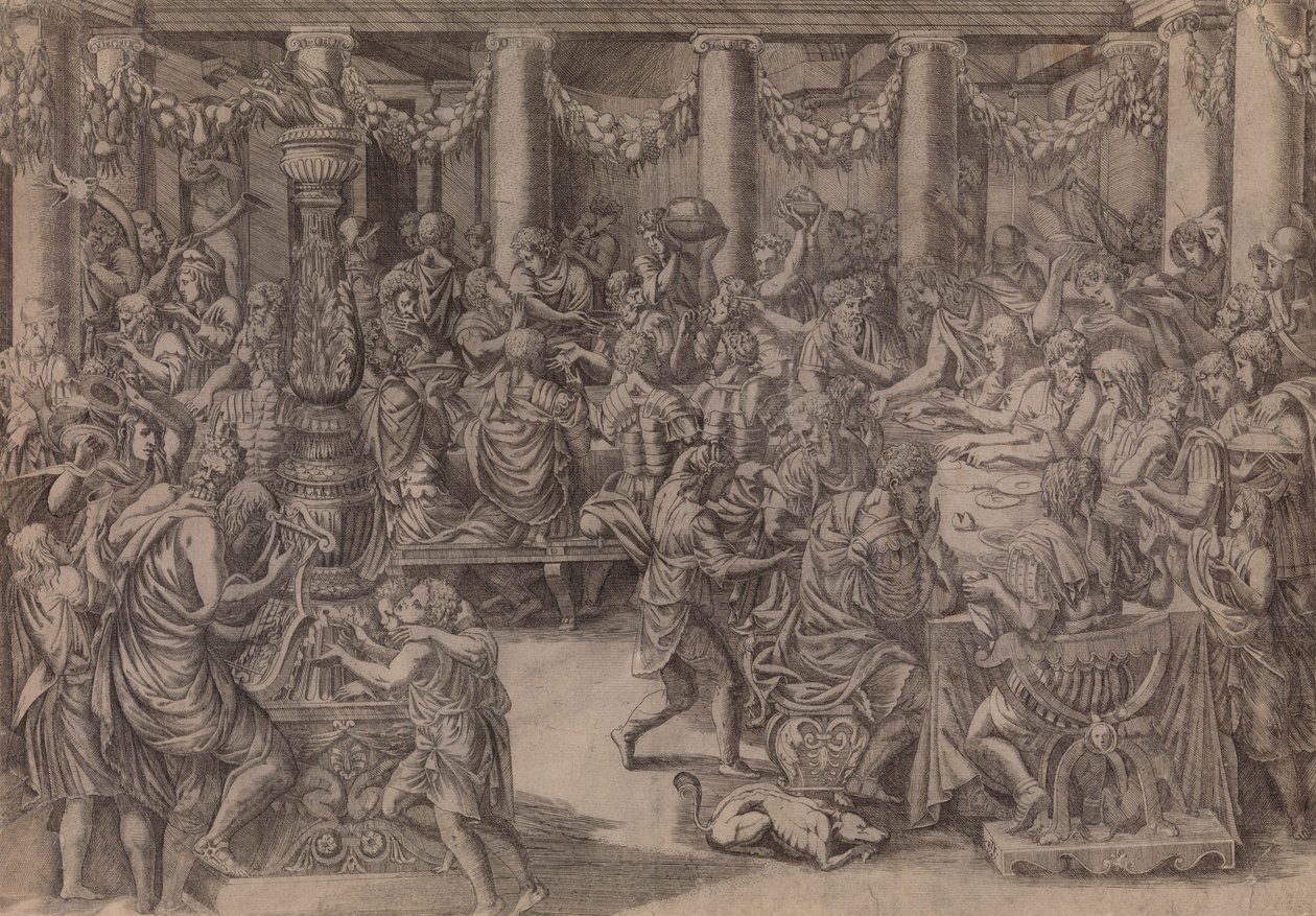 Scipios bankett, 1543. av Antonio Fantuzzi