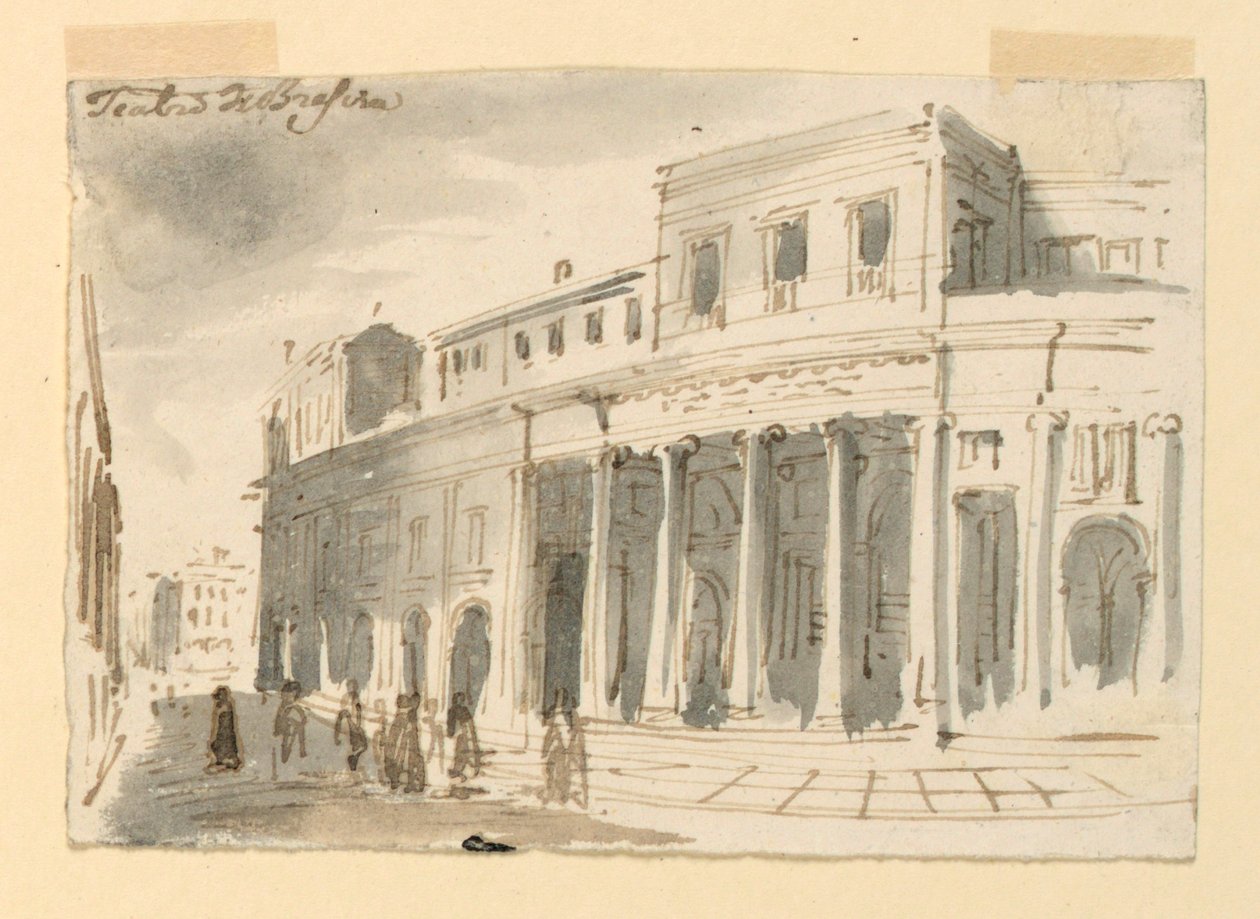 Exteriör, teater i Brescia av Antonio Giuseppe Basoli
