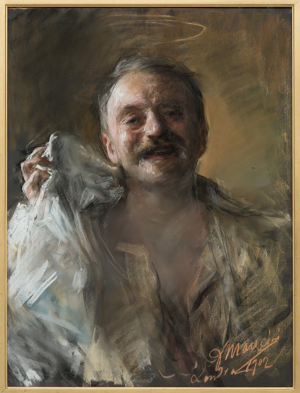 Självporträtt av Antonio Mancini