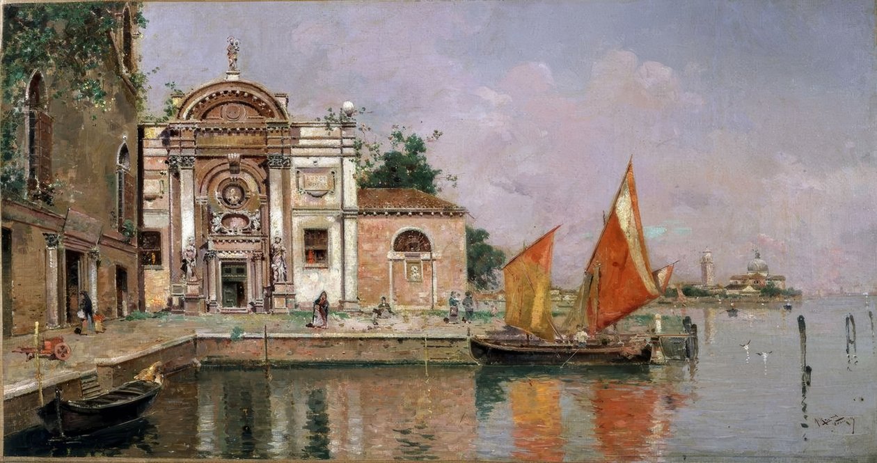 Utsikt över Venedig av Antonio Maria de Reyna Manescau