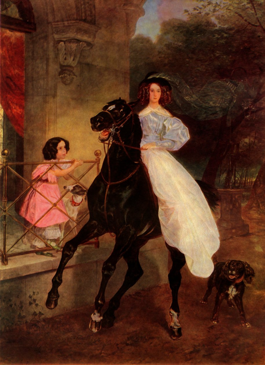 Ryttarinnan, 1832, 1965. av Antonio Molinari