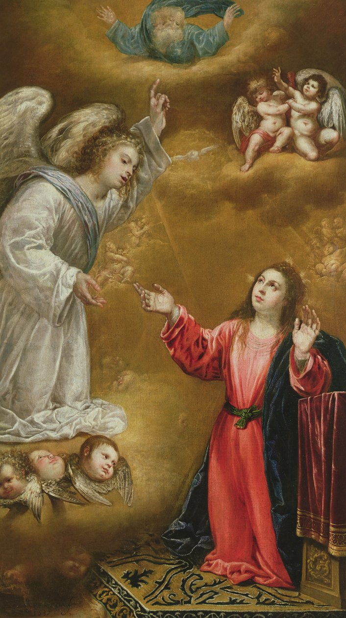 Bebådelsen, 1637 av Antonio Pereda y Salgado
