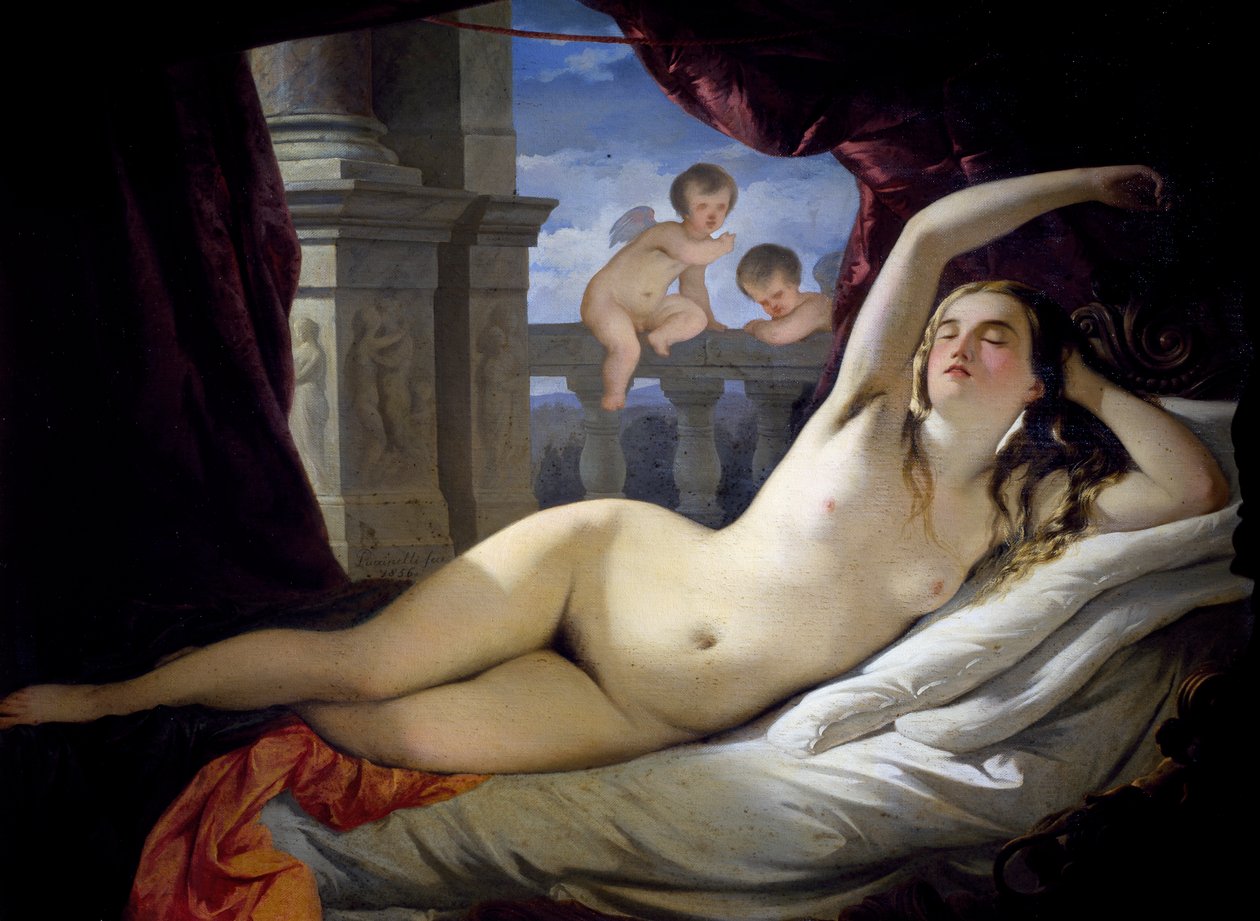 Sovande Venus av Antonio Puccinelli