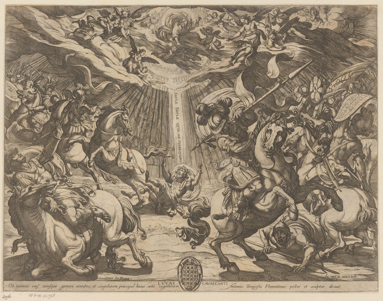 Paulus omvändelse av Antonio Tempesta