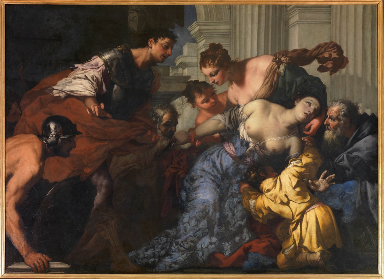 Lucretias död. av Antonio Zanchi