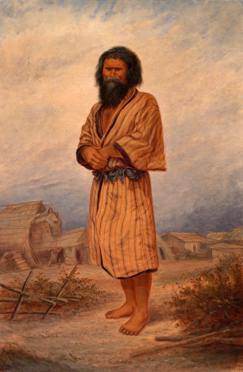 Aino Man, ca. 1893. av Antonio Zeno Shindler