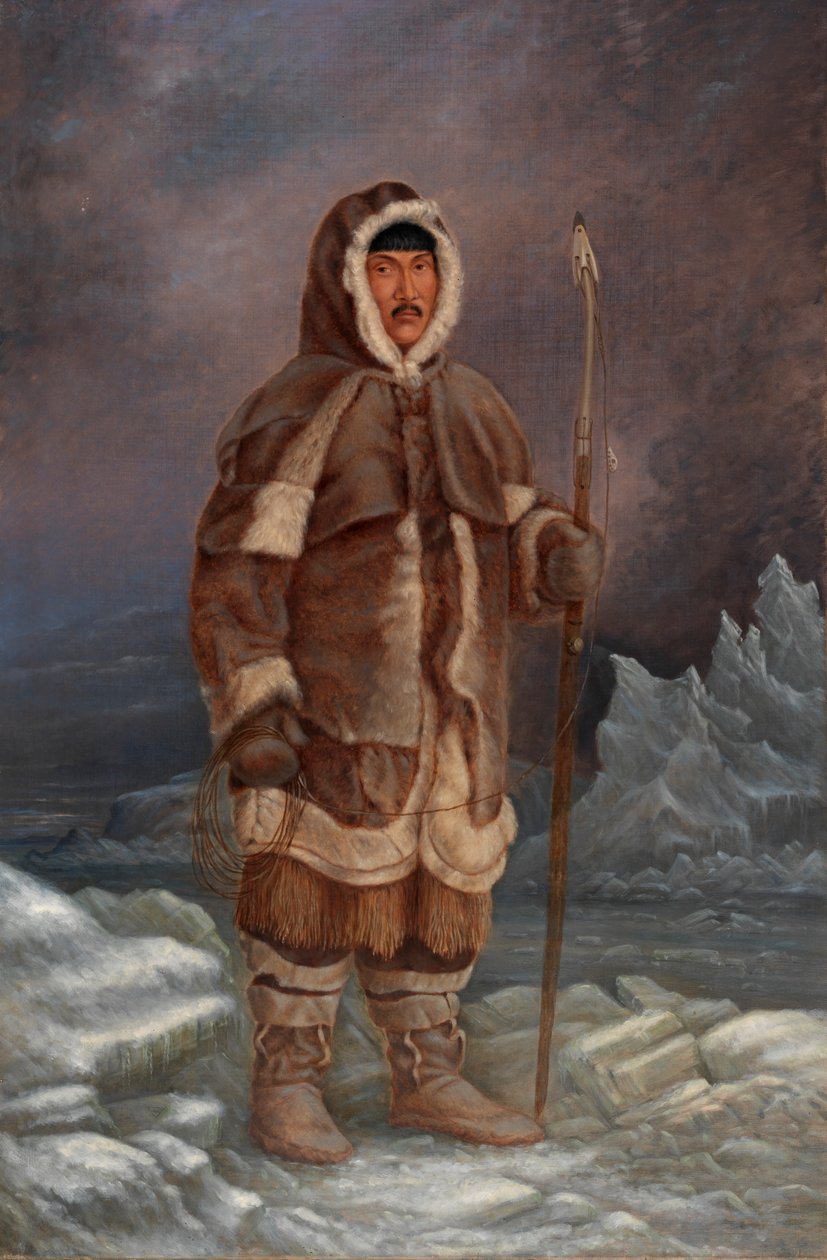 Eskimo Man, ca. 1893. av Antonio Zeno Shindler