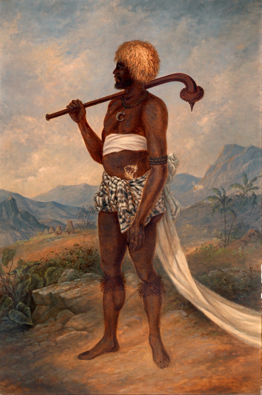 Fijian Man, ca. 1893. av Antonio Zeno Shindler