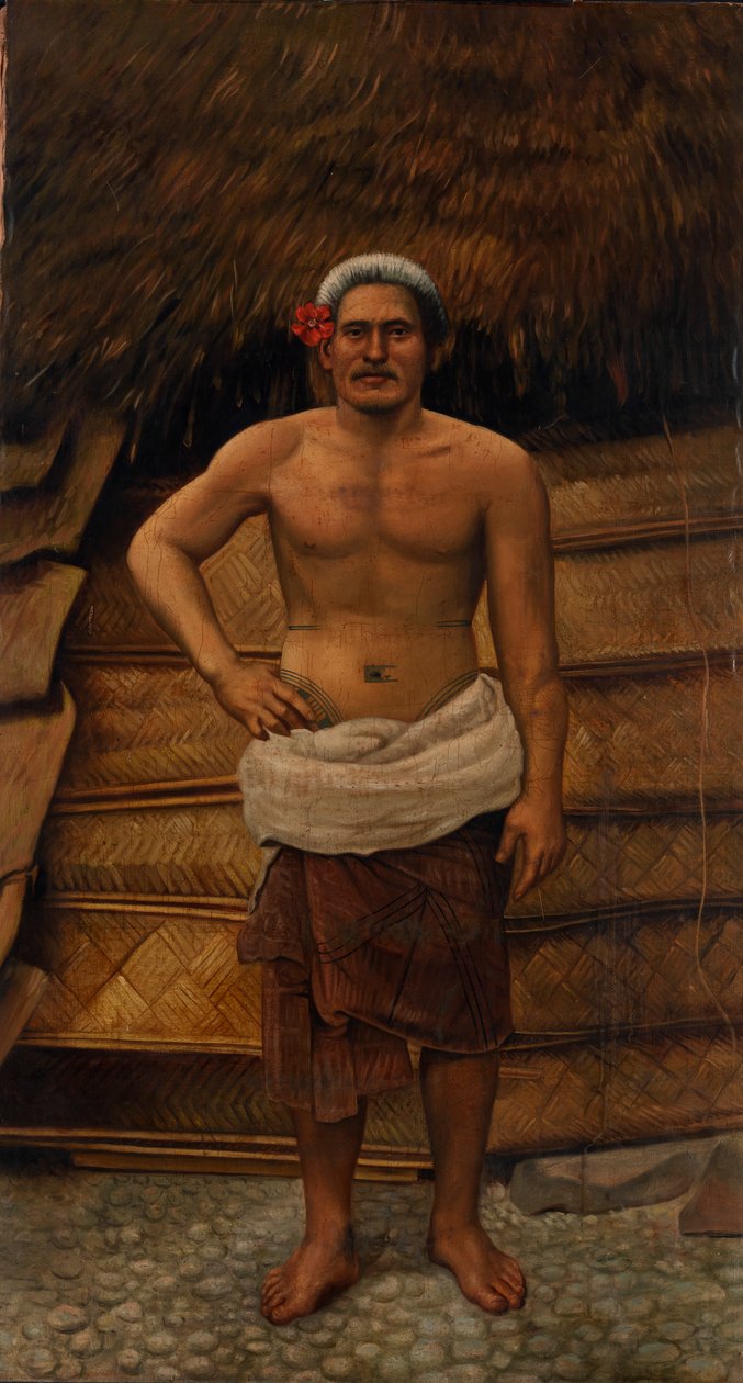 Samoan Man, ca. 1885-1899. av Antonio Zeno Shindler