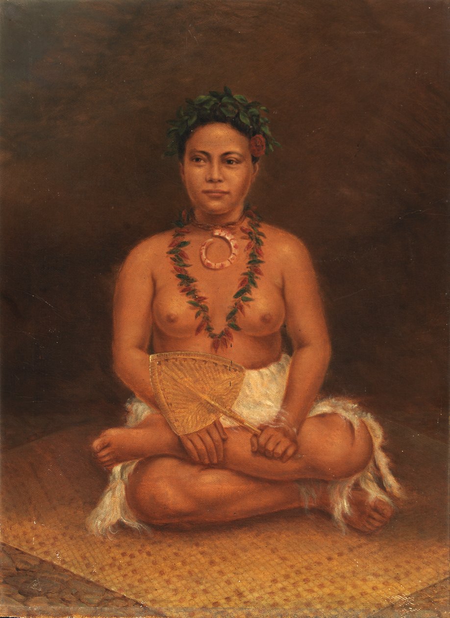 Samoansk kvinna, ca. 1890-1899. av Antonio Zeno Shindler
