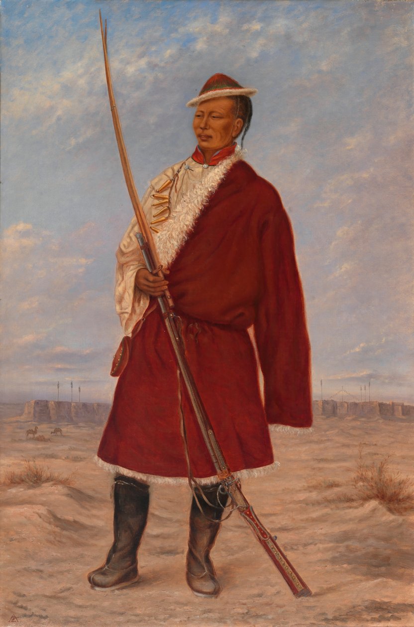 Tibetansk man, ca. 1893 av Antonio Zeno Shindler