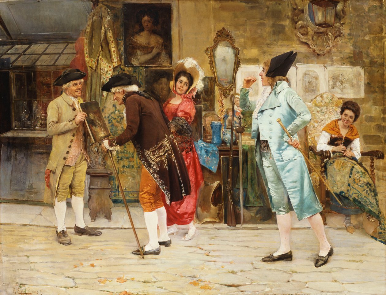 Den gamla kuriosaaffären, 1892 av Antonio Zoppi