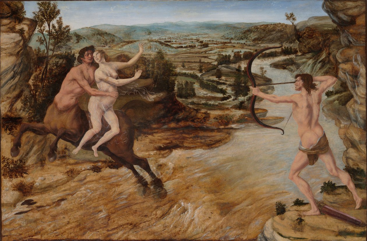 Hercules och Deianira av Antonio Pollaiuolo