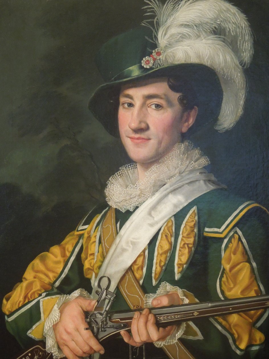 Alois Jelen i rollen som Max från Der Freischütz (1826) av Antonin Machek