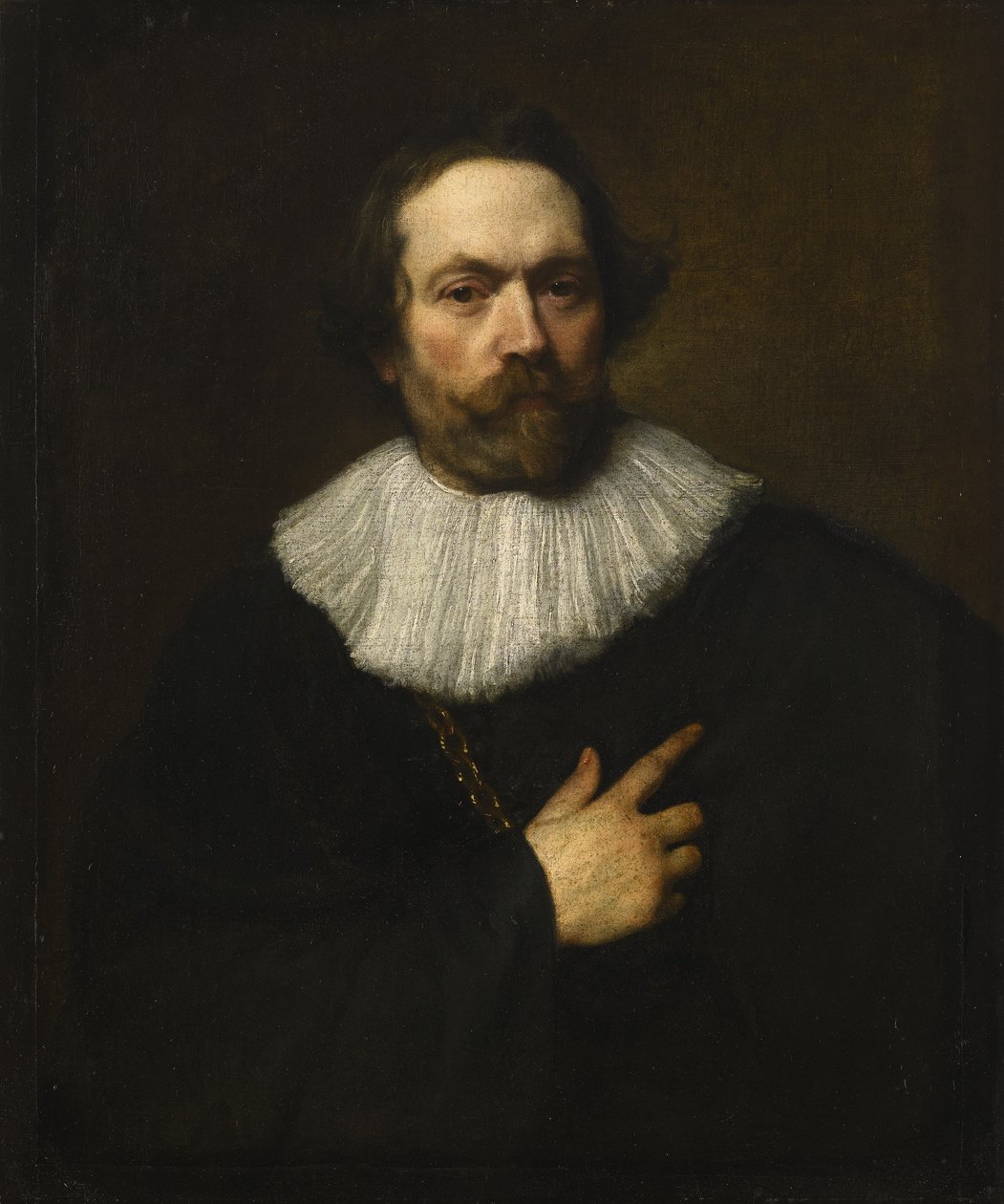 Porträtt av en skäggsman av Anthony van Dyck