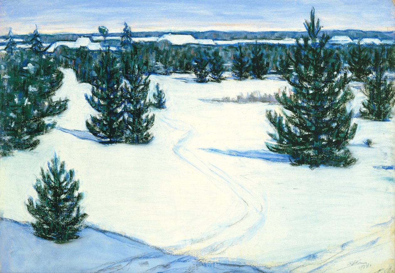 Vinterlandskap, 1938 av Ants Laikmaa