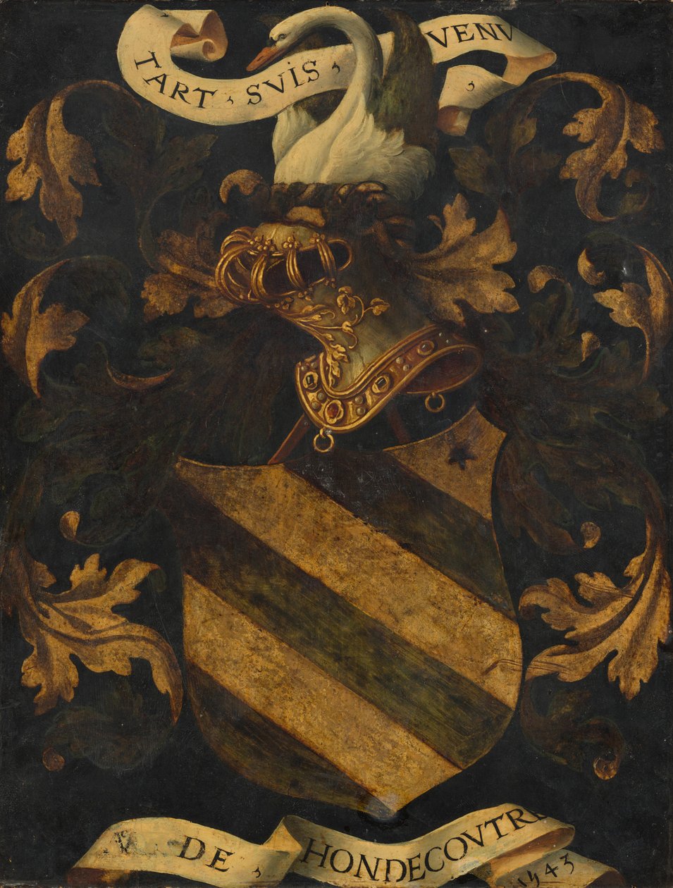 Krönt vapen [omvänd], 1543. av Antwerp 16th Century
