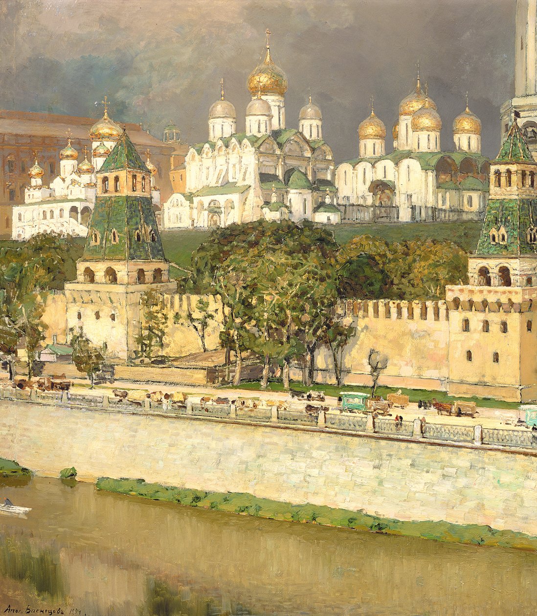 Katedralerna i Moskvas Kreml, 1894 av Apollinari Mikhailovich Vasnetsov