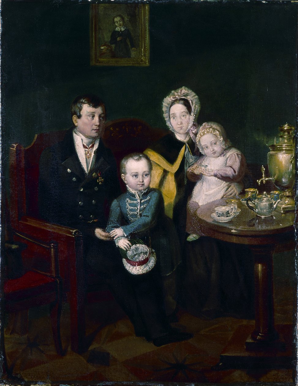 Familjeporträtt, 1837 av Apollon Nikolayevich Mokritsky