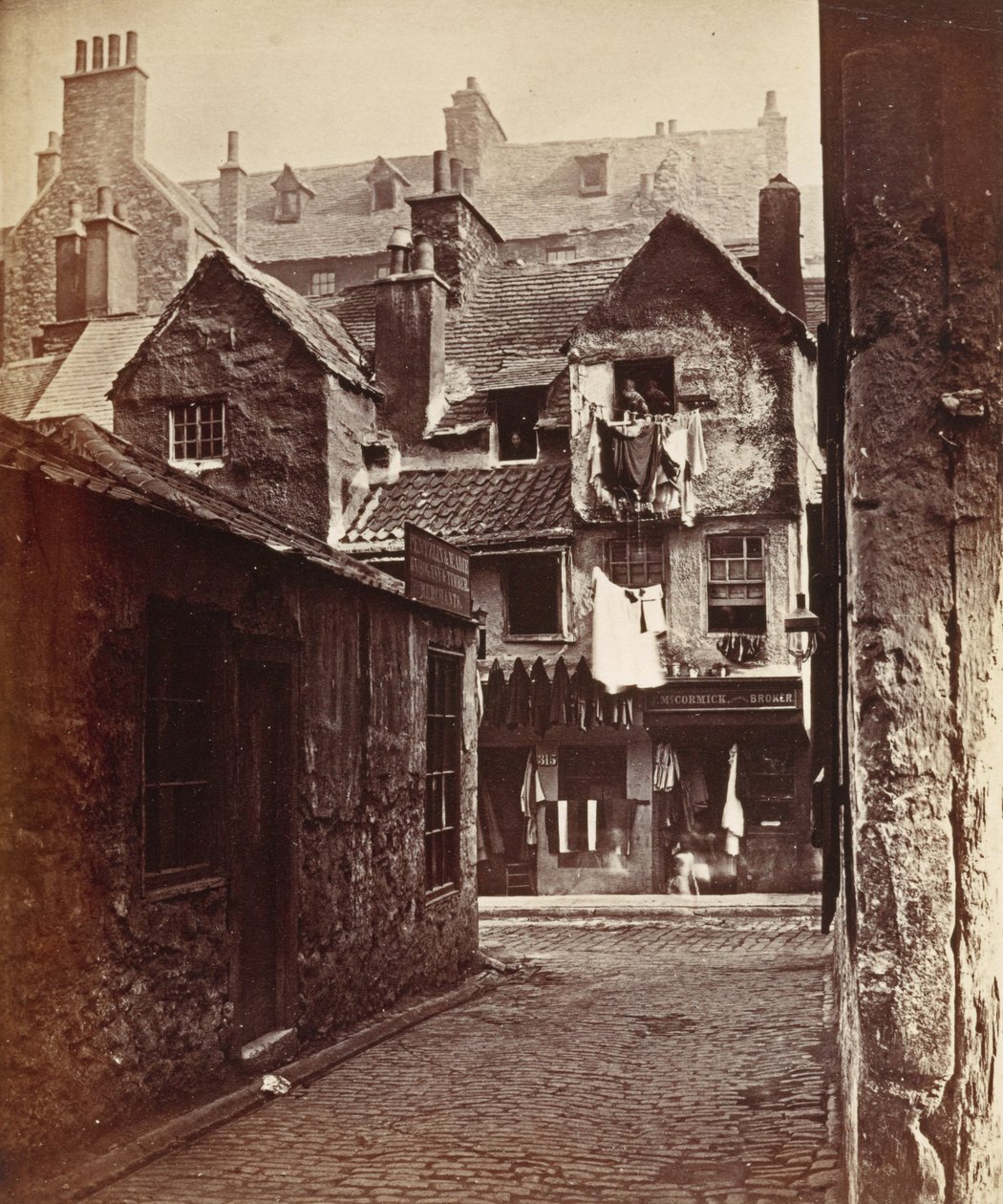 Timber Fronted House, Cowgate av Archibald Burns