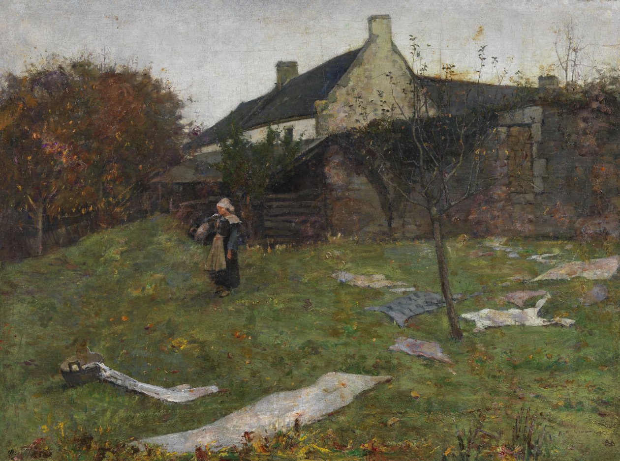 Baksidan av Gauguins Studio av Archibald Standish Hartrick